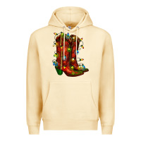 Pina Colada christmas western boots with lights Premium Hoodie - RanaPortraitStore