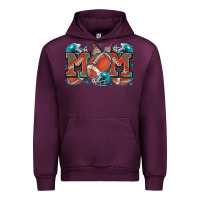 Mauve Wine mom american football Urban Hoodie - Zillion Design Studio