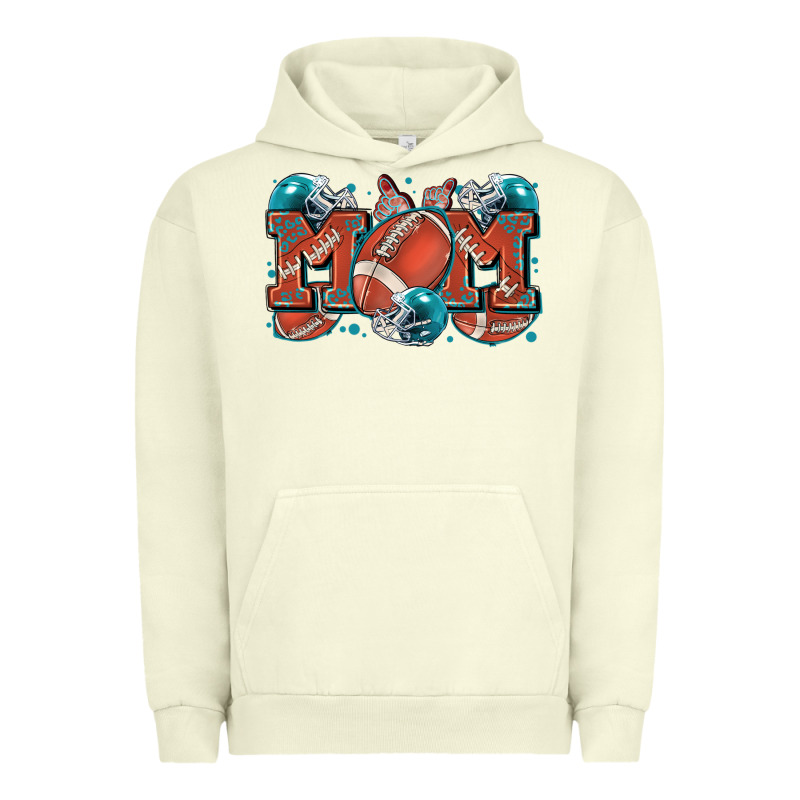 Mom American Football Urban Hoodie by Zillion Design Studio | Teevron