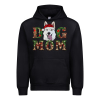 Black christmas  white shepherd dog mom Urban Hoodie - RanaPortraitStore