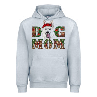 Heather Grey christmas  white shepherd dog mom Urban Hoodie - RanaPortraitStore