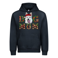 Navy christmas  white shepherd dog mom Urban Hoodie - RanaPortraitStore