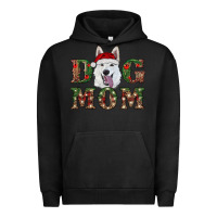 Pigment Black christmas  white shepherd dog mom Urban Hoodie - RanaPortraitStore