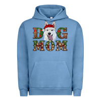 Pigment Pebble Blue christmas  white shepherd dog mom Urban Hoodie - RanaPortraitStore