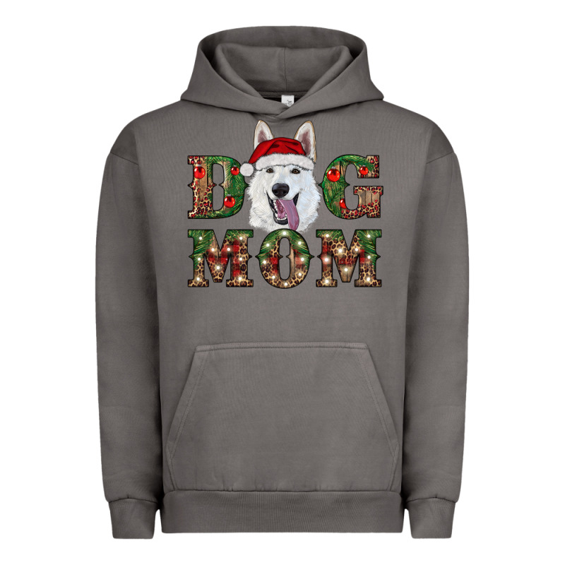 Christmas  White Shepherd Dog Mom Urban Hoodie by RanaPortraitStore | Teevron