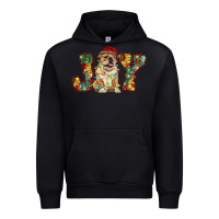 Black bulldog christmas joy Urban Hoodie - RanaPortraitStore