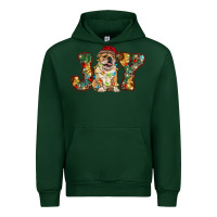Forest Green bulldog christmas joy Urban Hoodie - RanaPortraitStore