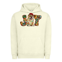 Pigment Pistachio bulldog christmas joy Urban Hoodie - RanaPortraitStore