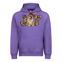 Tulip bulldog christmas joy Urban Hoodie - RanaPortraitStore