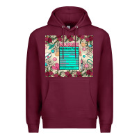 Burgundy nurse nutrition facts Premium Hoodie - Zillion Design Studio