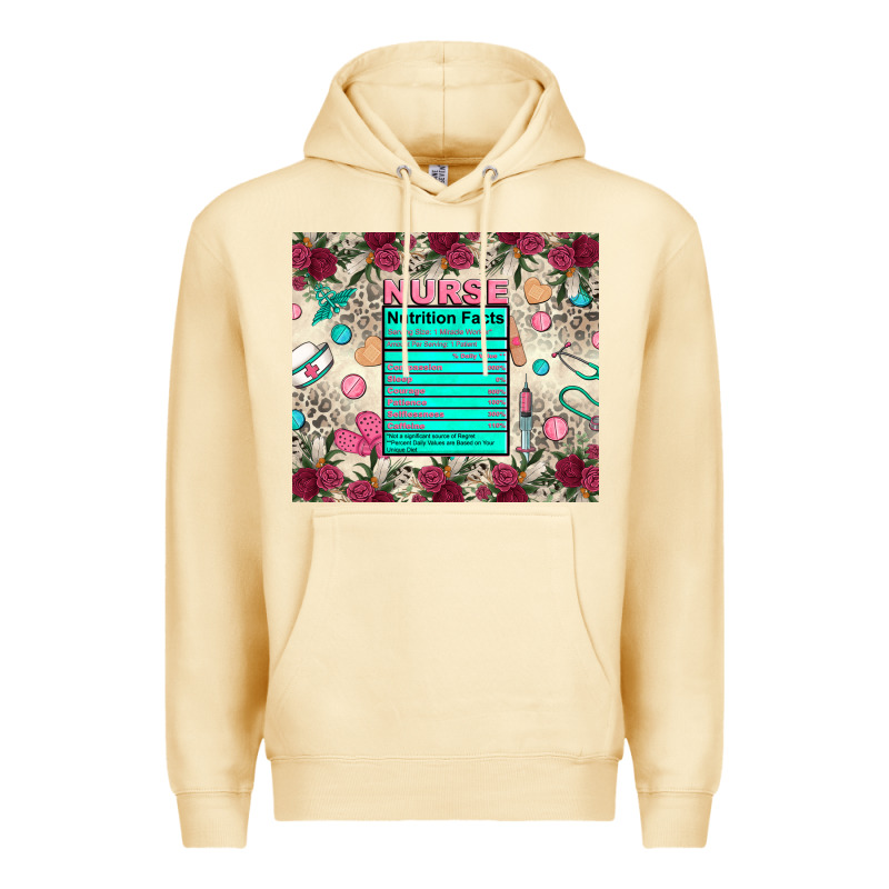 Nurse Nutrition Facts Premium Hoodie by Zillion Design Studio | Teevron