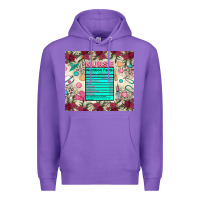 Purple nurse nutrition facts Premium Hoodie - Zillion Design Studio