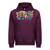 Mauve Wine scrub life Urban Hoodie - texasbilliewilder
