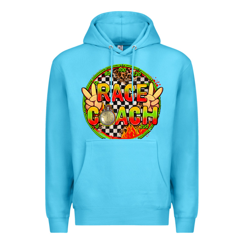Race Coach  With Leopard And Peace Hand Premium Hoodie by AdoDesignShop | Teevron