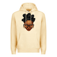 Pina Colada afro woman with bantu knots Premium Hoodie - texasbilliewilder