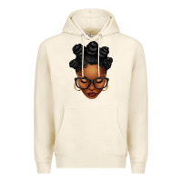Tofu afro woman with bantu knots Premium Hoodie - texasbilliewilder
