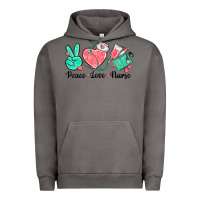 Pigment Tornado peace love nurse Urban Hoodie - texasbilliewilder
