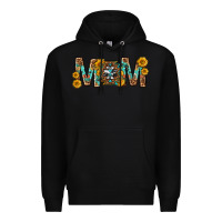 Black mom with aztec mothers day Premium Hoodie - texasbilliewilder