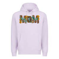 Lilac mom with aztec mothers day Premium Hoodie - texasbilliewilder