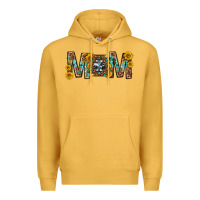 Mustard mom with aztec mothers day Premium Hoodie - texasbilliewilder