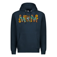 Navy mom with aztec mothers day Premium Hoodie - texasbilliewilder
