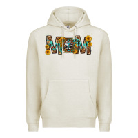 Oatmeal Heather mom with aztec mothers day Premium Hoodie - texasbilliewilder