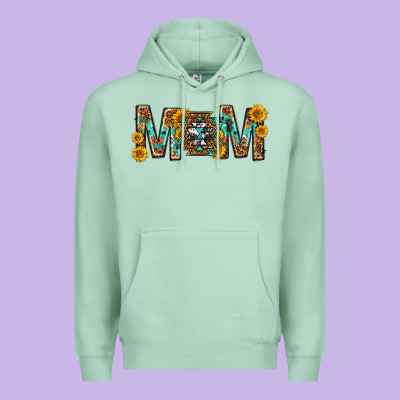 Mom With Aztec Mothers Day Premium Hoodie Designed By Texasbilliewilder