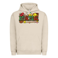 Pigment French Oak mama softball Urban Hoodie - Zillion Design Studio