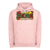 Pigment Salmon mama softball Urban Hoodie - Zillion Design Studio