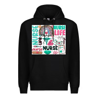 Black nurse life Premium Hoodie - Zillion Design Studio