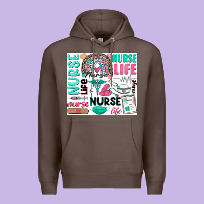 Nurse Life Premium Hoodie Designed By Zillion Design Studio