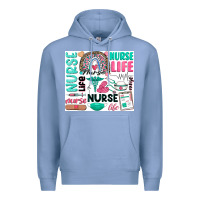 Colony Blue nurse life Premium Hoodie - Zillion Design Studio
