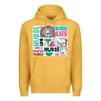 Mustard nurse life Premium Hoodie - Zillion Design Studio