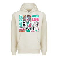 Oatmeal Heather nurse life Premium Hoodie - Zillion Design Studio