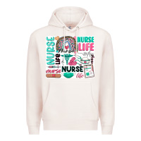 Pale Pink nurse life Premium Hoodie - Zillion Design Studio