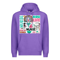 Purple nurse life Premium Hoodie - Zillion Design Studio