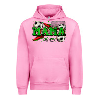 Fuchsia Pink mama soccer Urban Hoodie - Zillion Design Studio