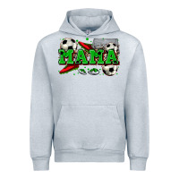 Heather Grey mama soccer Urban Hoodie - Zillion Design Studio