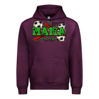 Mauve Wine mama soccer Urban Hoodie - Zillion Design Studio