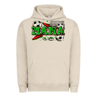 Pigment French Oak mama soccer Urban Hoodie - Zillion Design Studio