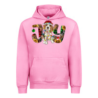 Fuchsia Pink beagle christmas joy Urban Hoodie - RanaPortraitStore