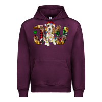 Mauve Wine beagle christmas joy Urban Hoodie - RanaPortraitStore
