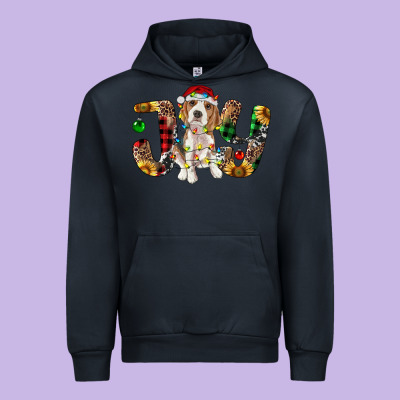 Beagle Christmas Joy Urban Hoodie Designed By Ranaportraitstore
