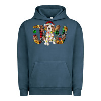 Pigment Midnight Navy beagle christmas joy Urban Hoodie - RanaPortraitStore