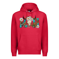 Cardinal mom with bull skull Premium Hoodie - texasbilliewilder