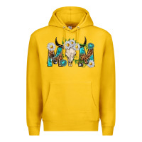 Lemon mom with bull skull Premium Hoodie - texasbilliewilder