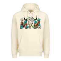 Sandshell mom with bull skull Premium Hoodie - texasbilliewilder