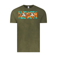 Vintage Olive Goat Family Fall Vintage Tee - Artiststas