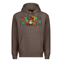 Coffee mom with bull skull Premium Hoodie - texasbilliewilder