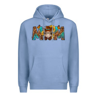 Colony Blue mom with bull skull Premium Hoodie - texasbilliewilder